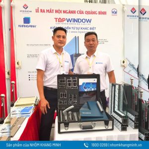 Không Khí Nhộn Nhịp Trong Gian Hàng Của Nhôm Khang Minh Tại Lễ Ra Mắt Hội Ngành Cửa Quảng Bình