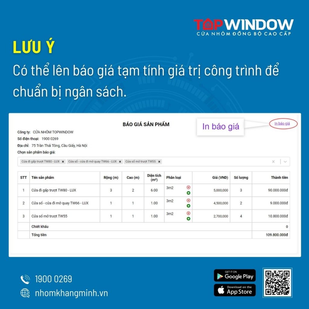 Dễ Dàng Dự Toán Chi Phí Công Trình Trên App Topwindow