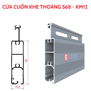 Cửa cuốn khe thoáng S68 - SERI: KM12