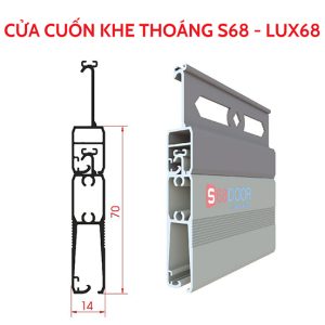 Cửa cuốn khe thoáng S68 - SERI: LUX68